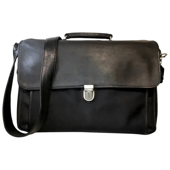 Coach Vintage Leather & Nylon Briefcase 5105 Mens - Picture 1 of 13